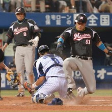 グリエル痛恨の決勝タイムリー失策　ロッテが初先発大嶺の好投で辛勝