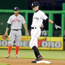 イチロー、3出塁＆1打点　9回は田沢撃ちで日米通算4188安打