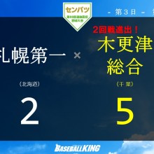 【センバツ】関東王者・木更津総合が快勝！注目左腕・早川が7四死球も10K完投