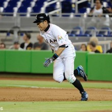 イチロー、途中出場で今季初の2盗塁　マーリンズの連勝は3でストップ