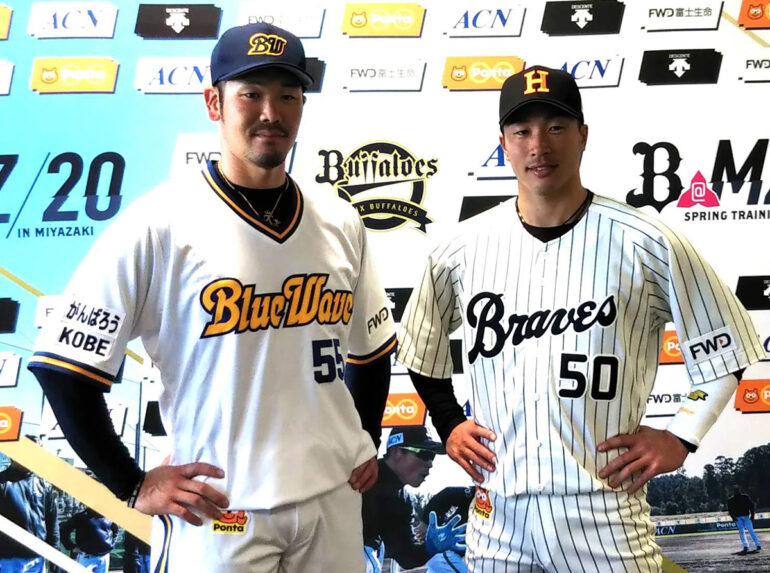 オリックスが今季着用する復刻ユニフォームを披露！T－岡田「勝つ