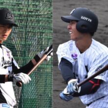 シーズンの大半を一軍で過ごす　1年前は育成選手だったロッテ茶谷と和田