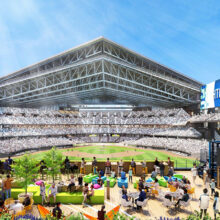 日本ハム新球場のフィールドを一望！“世界初”バックスクリーンに「レストラン」