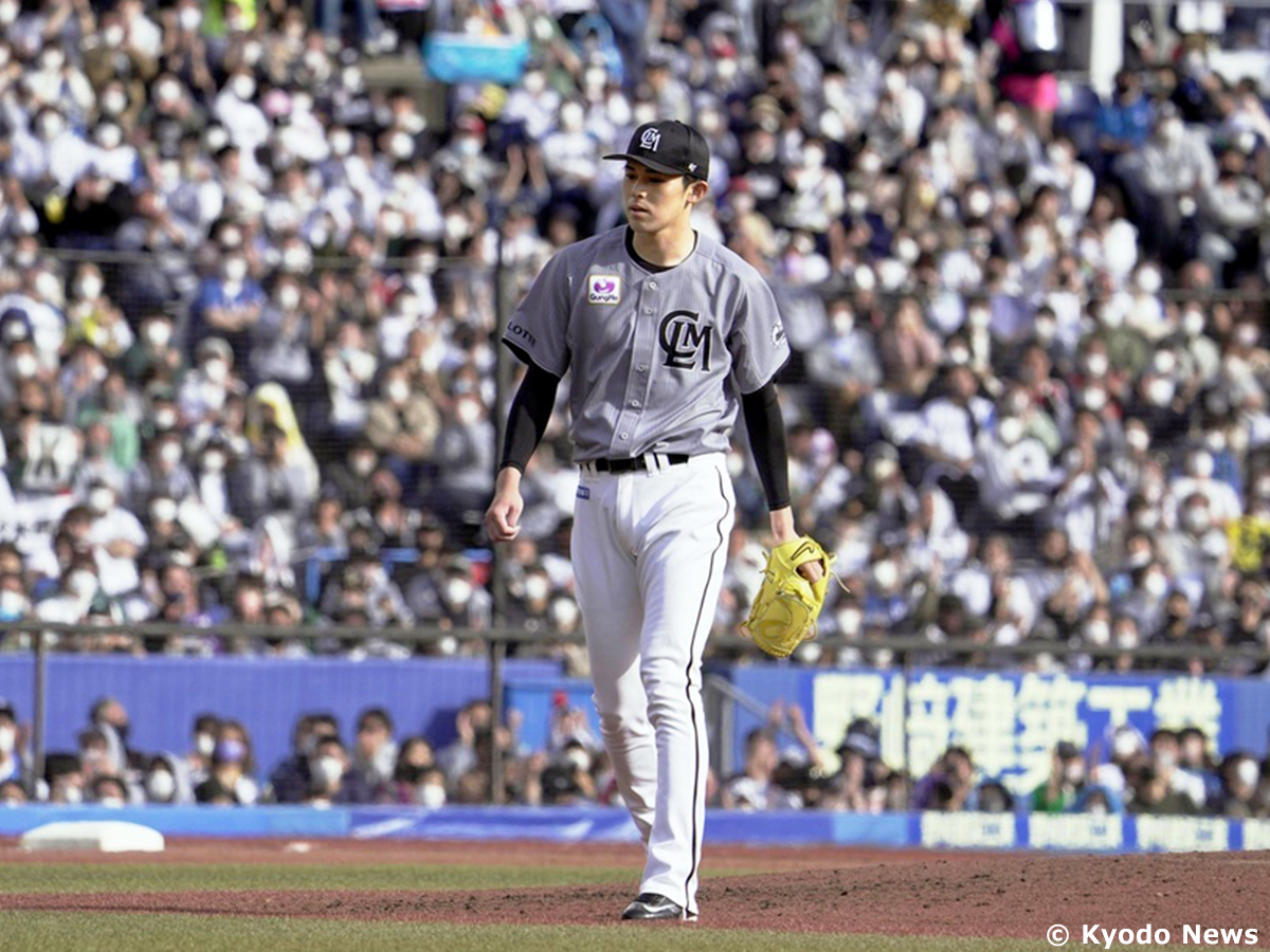 千葉ロッテマリーンズ 佐々木朗希 初勝利記念直筆サイン入りフォト