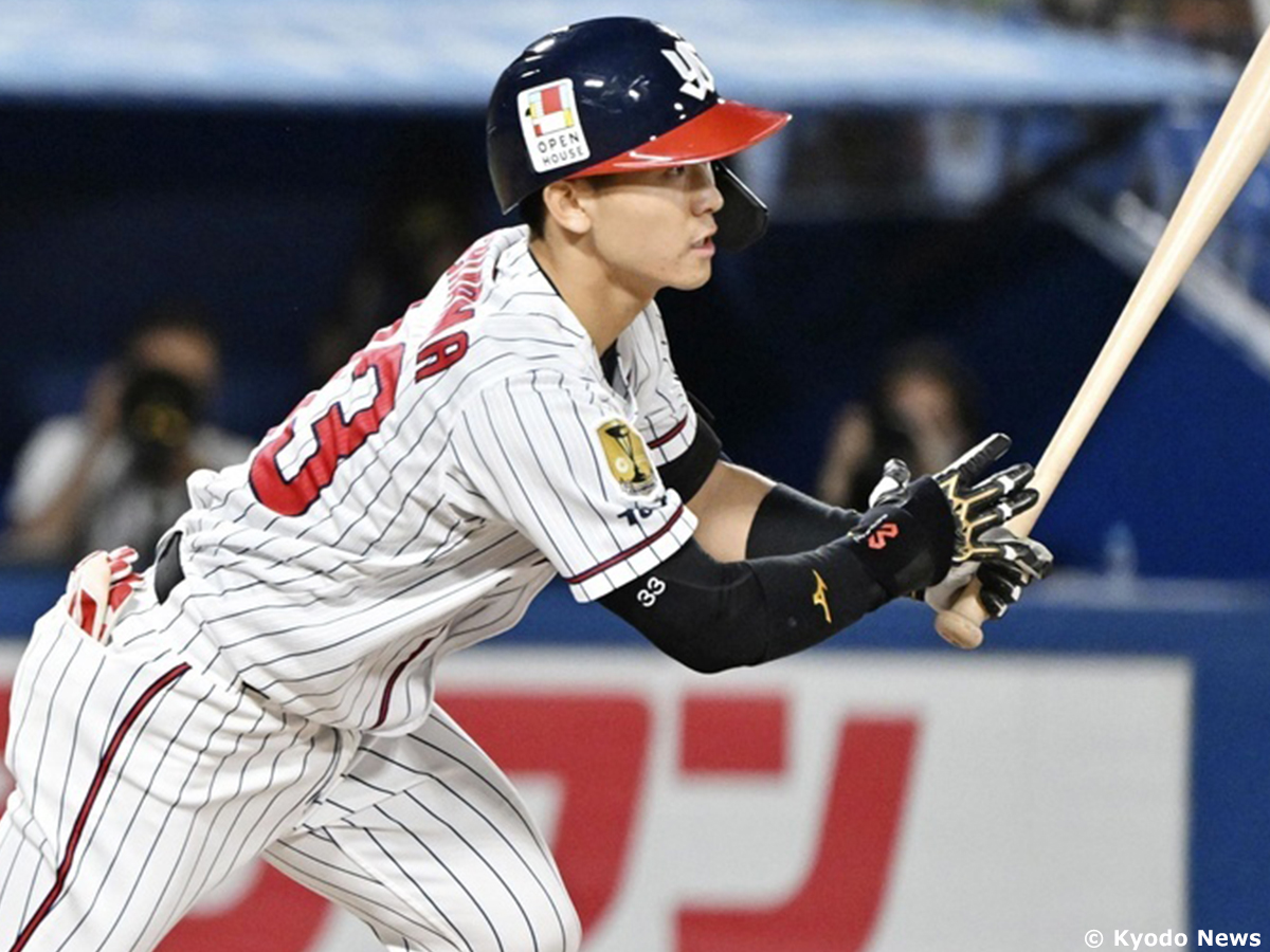 パステルオリーブ 中村悠平選手 実使用 支給 NPB バット 硬式 木製