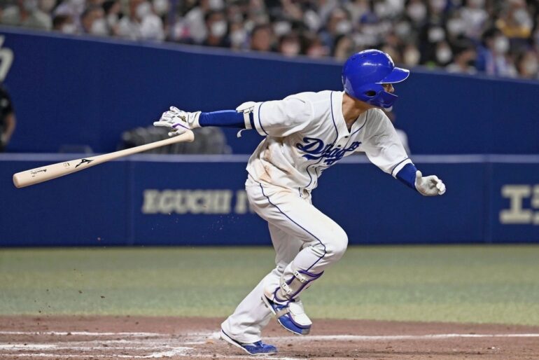 中日・土田、レフト前の安打でスピードを緩めず二塁へ！宮本和知氏「今の走塁はすごい」 ショウアップナイター
