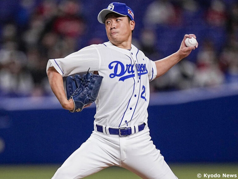 中日ドラゴンズ 大野雄大 投手 直筆サイン入りユニフォーム #22 プロ