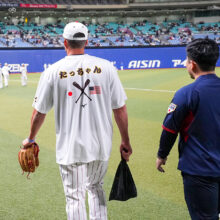 “たっちゃんTシャツ”で「気が楽になった」　ヌートバーが大谷とともに侍ジャパン合流