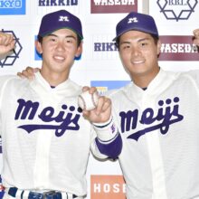 明大2年生・小島大河がリーグ戦初本塁打となる決勝3ラン「チームが勝てたことが一番嬉しい」