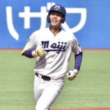 リーグ戦初安打が代打決勝弾！明大1年生・内海優太「嬉しい気持ちが一番強かった」