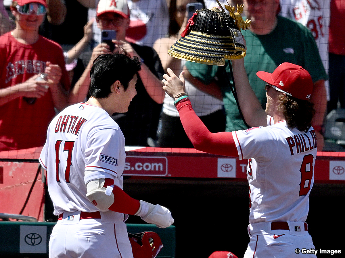 大谷翔平が花巻東OB対決で3号2ラン 菊池から5戦ぶりアーチ放ち兜