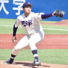 明大の今秋ドラフト候補・村田賢一が5安打完封でリーグ通算10勝目　法大に2連勝で勝ち点3