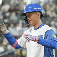 日本ハム・加藤豪将がNPB初アーチ　MLB経験ある異色ドラ3が本領発揮！