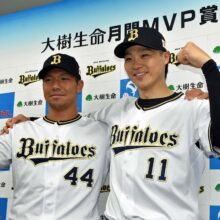 6月の月間MVPをダブル受賞のオリックスの山﨑福也、頓宮裕真が決意新た