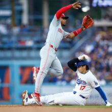 ドジャース・大谷翔平、無安打に終わるも6試合連続出塁　牽制球直撃ものともせず今季11個目盗塁成功