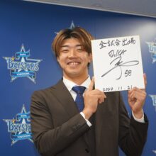 【DeNA】「全試合出てこそ。その中で今年できなかった143安打を」大幅アップゲットの梶原昂希がレギュラー奪取宣言！