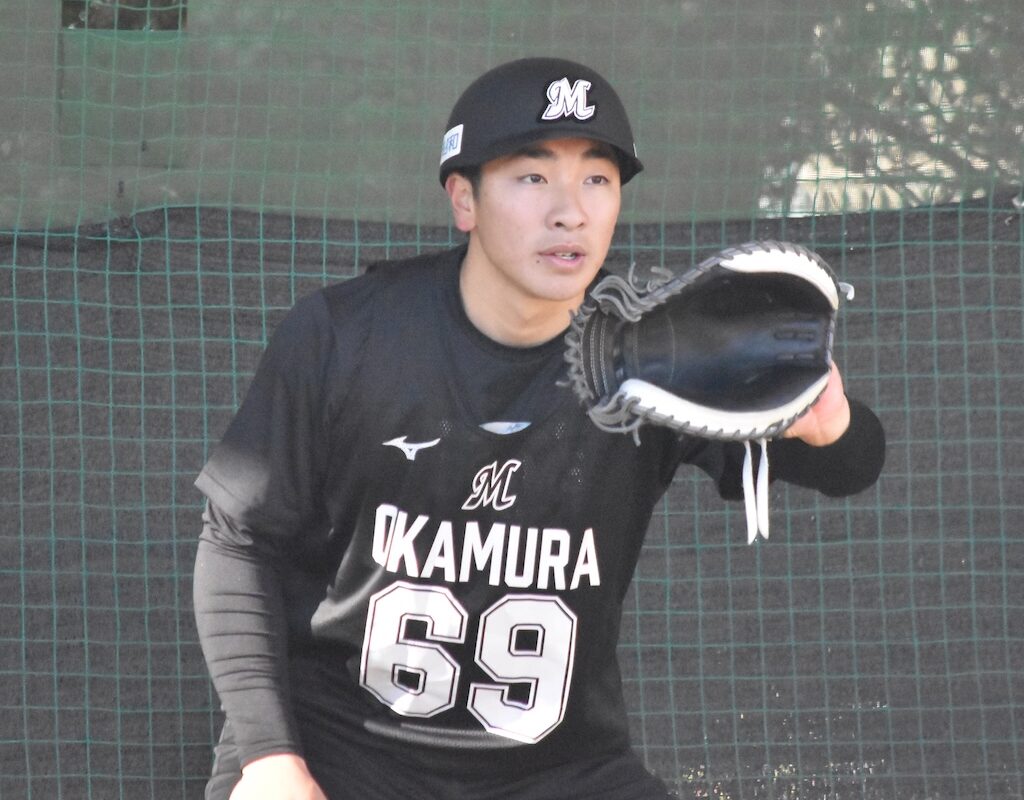 ロッテドラ6・岡村了樹、目指す捕手像は「ピッチャーが投げやすいと思えるキャッチャー」