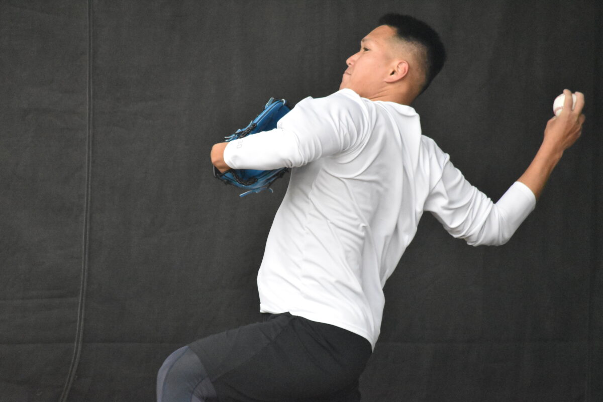 ロッテ・廣畑敦也「開幕一軍を目指してやるだけ」。新シーズンに向け「企業秘密」、「面白い球」と話す新球種を練習中