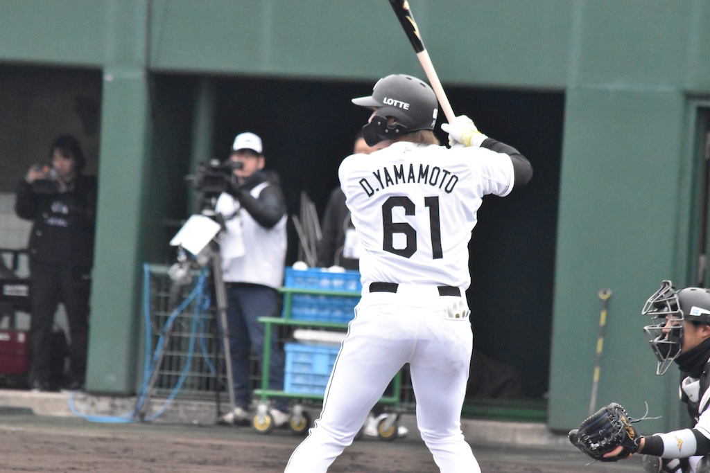 ロッテ・山本大斗「ベストな準備をして打席に立つようにしています」4打席立つために「とにかく結果を残すこと」