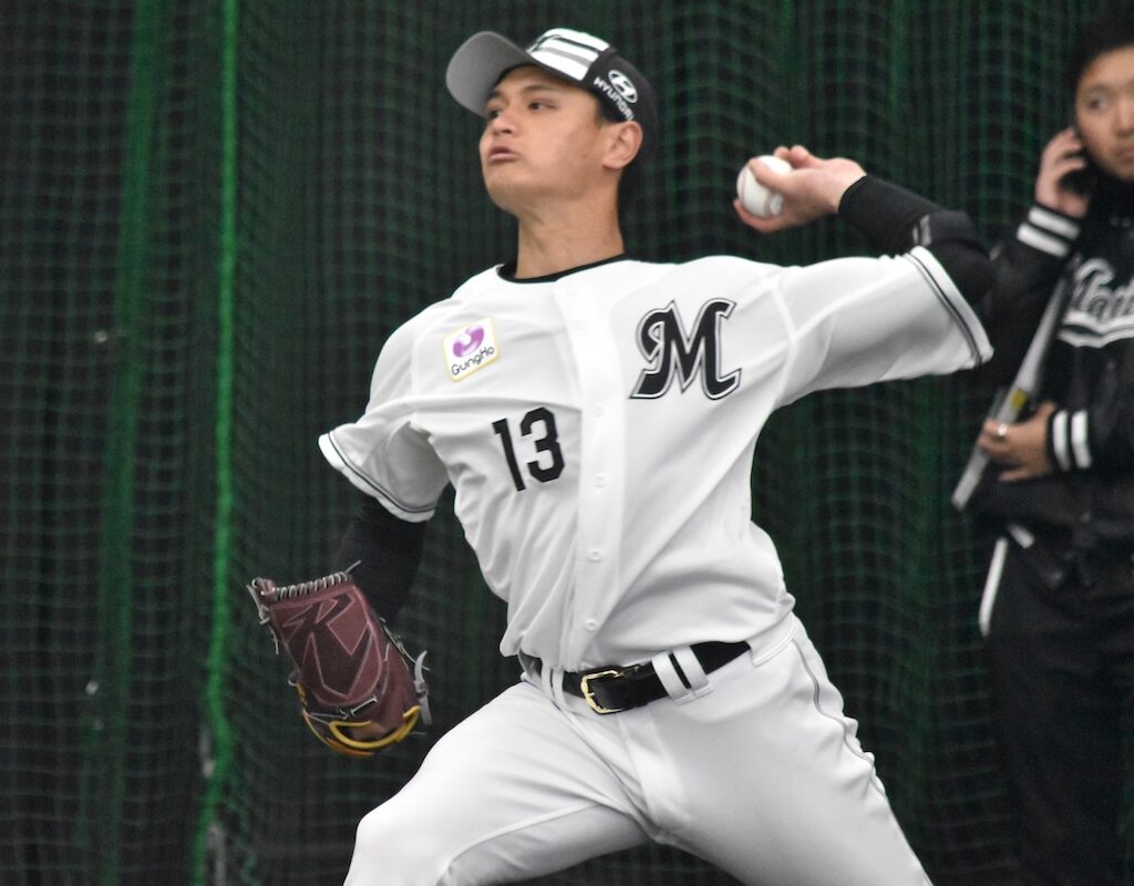 ロッテ・毛利「テンポよく投げ、無失点で抑えたい」20日の中日とのOP戦に先発へ