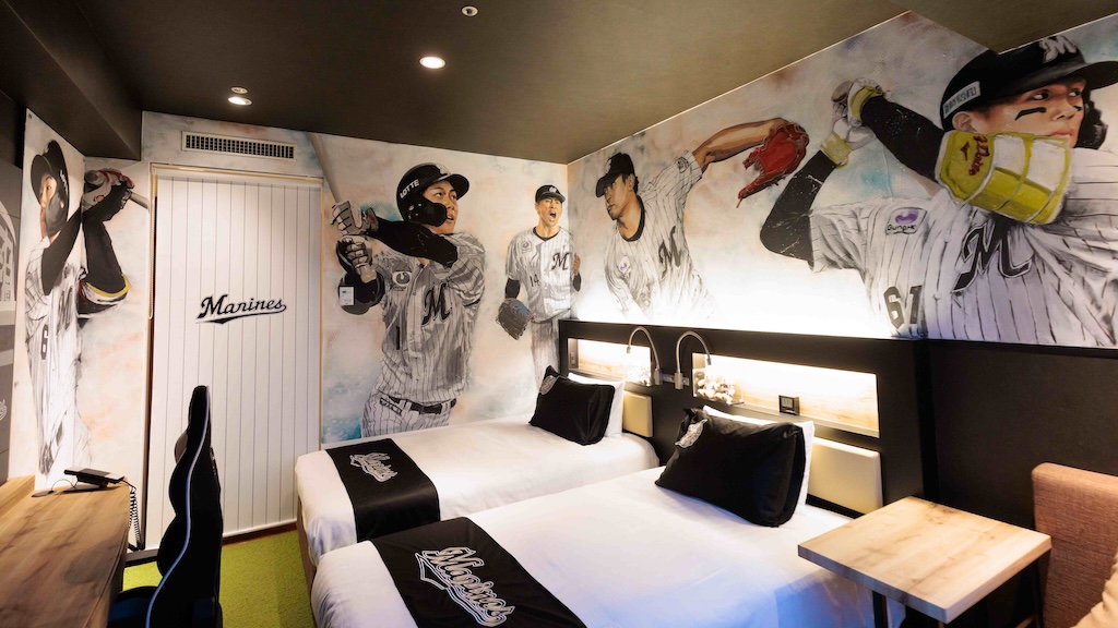 ロッテ、ロッテシティホテル錦糸町「マリーンズルーム」 内装リニューアル